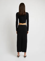 CRYSTAL LATTICE KNIT SKIRT