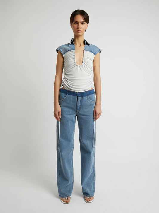 MAVERICK DENIM BODICE SHIRT