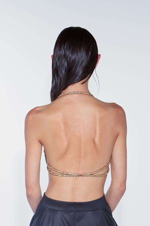 Marie Spiral Bra Vintage Gold